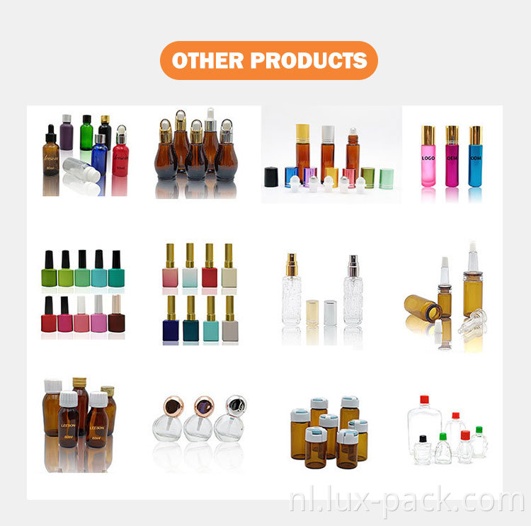 3/5/7/10/10/12/15 ml fabrikant aangepaste lege glas UV nagellakfles met borstel